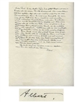 Albert Einstein Autograph Letter Signed in 1946 Regarding His Sisters Stroke -- ...the immense patience and empathy with which you have sweetened for her these years of being exiled...